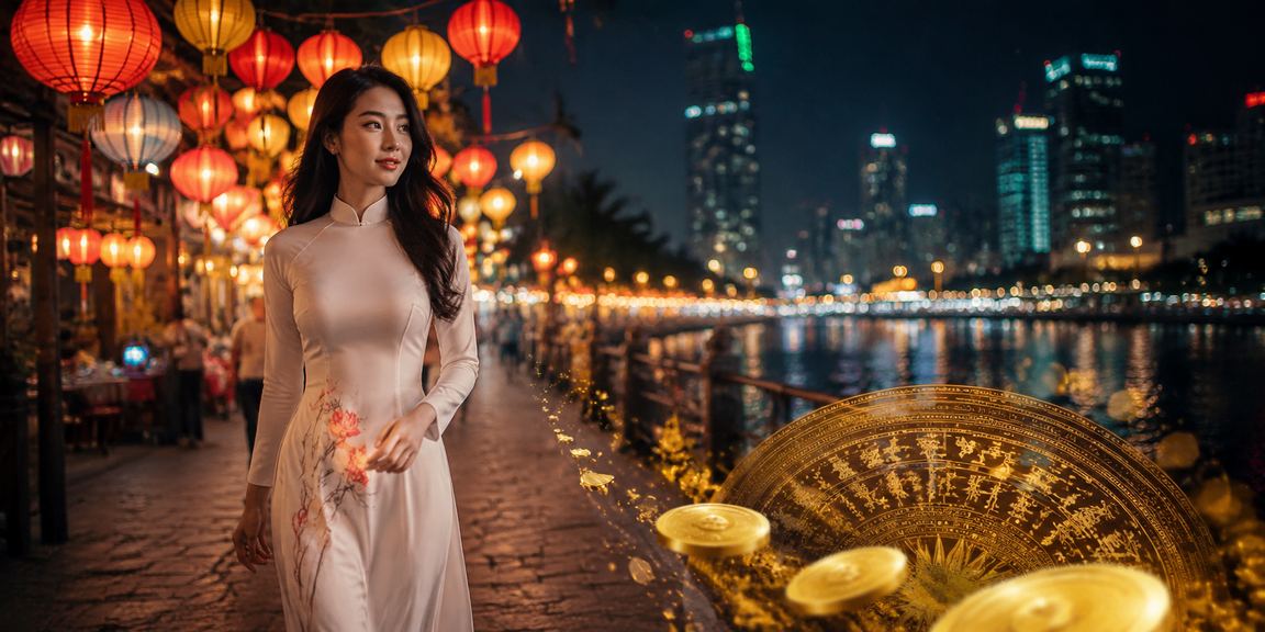 Cảnh chợ đêm TP. Hồ Chí Minh sôi động với người dùng theo dõi kết quả cá cược trên điện thoại