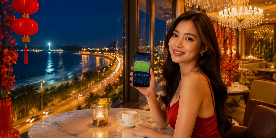Người dùng cá cược thể thao tại Phan Thiết qua điện thoại trong quán cà phê